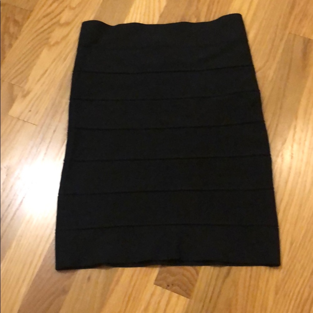 BCBG black bandage skirt